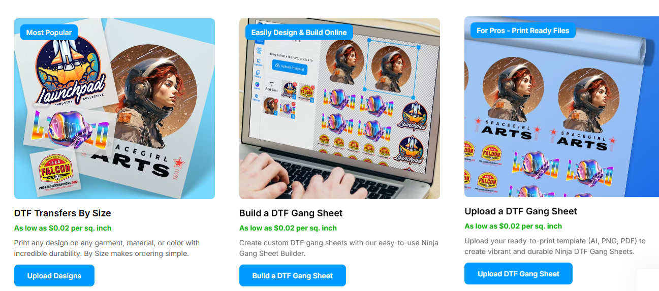 Elite DTF Transfers, Free Shipping